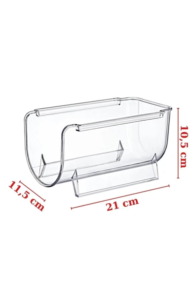 Kat Kat Istiflenebilir Clear Şişe Organizeri 2 Adet Şeffaf - 2