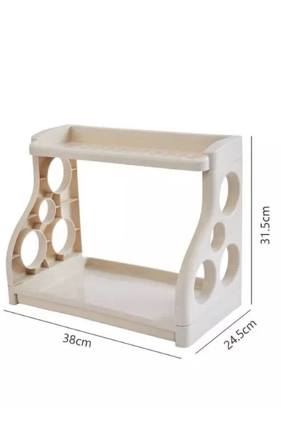 Tezgah Üstü Çok Amaçlı Elegance Organizer / Düzenleyici Antrasit - 4