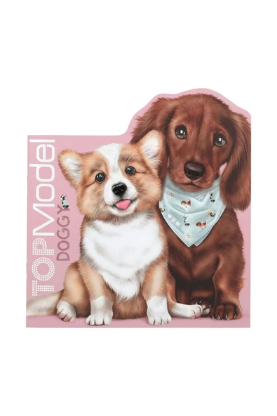 Topmodel Kedi ve Köpek Figürlü Boyama Kitabı