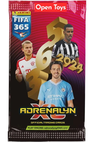 Panini Adrenalyn Fifa 365 - 2024 Official Trading Card Futbolcu Kartları ( 4 Paket ) - 2