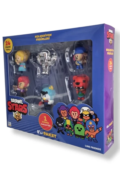 Brawl Star 8 Li Figür Seti - Model 2 - (LEON MEG) - 7