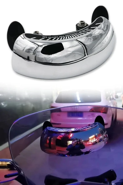 Motosiklet 180 Derece Tam Görüş Aynası, Motosiklet Dikiz Aynası 180 Derece Geniş Açı - 8