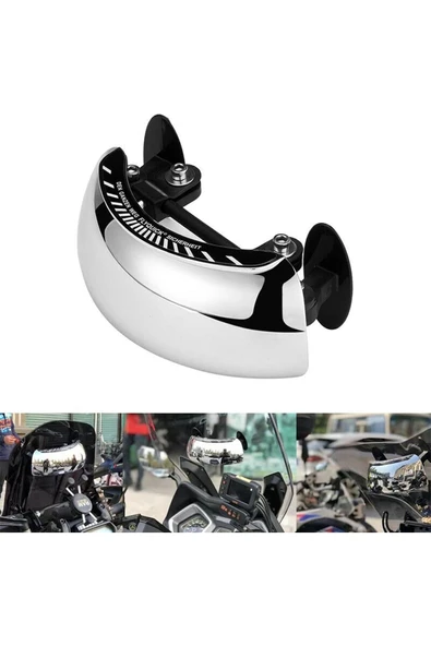 Motosiklet 180 Derece Tam Görüş Aynası, Motosiklet Dikiz Aynası 180 Derece Geniş Açı - 4
