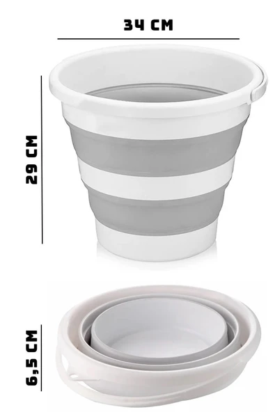 Katlanabilir Akordiyon Su Kovası 12,8 Lt Mega Boy - 3