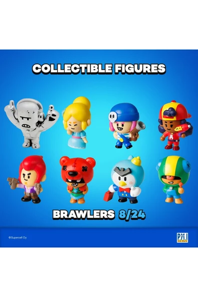 Brawls Star 8 li Figür Seti - Model 1 - (Sandy + Spike) - 4