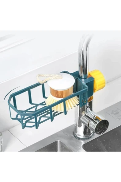 Bulaşık Süngeri Fırçası Mutfak Batarya Yanı Organizer Düzenleyici Aparatı - 1 ADET - 6