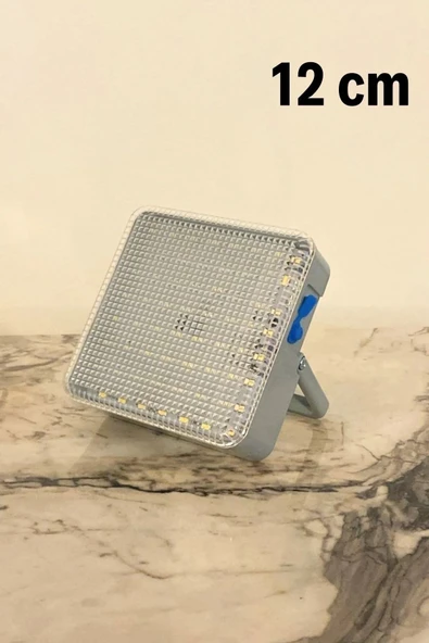 Dış Mekan ve Kamp İçin USB İle Şarj Olan 4 Farklı Işık Modlu Güçlü Projektör Lamba 100W 2400 Mah - 2