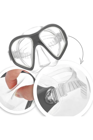 Havuz-Deniz Maske ve Şnorkel Set  + 14 Yaş --55648 - 7