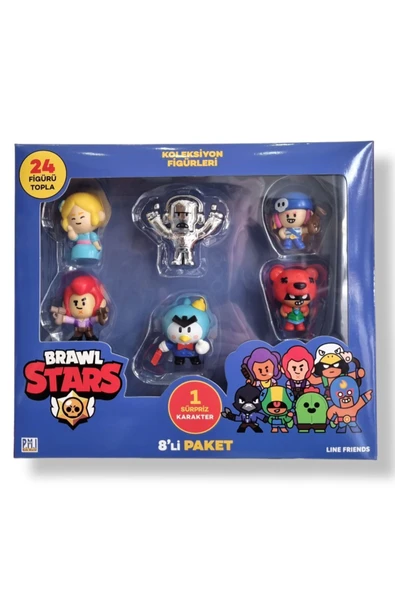 Brawl Star 8 Li Figür Seti - Model 2 - (LEON MEG) - 6