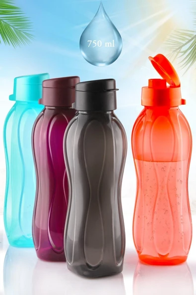Eco Kolay Kapak Bpa Içermeyen Su Matarası - Su Şişesi 750 Ml