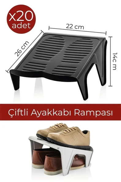 20'li Çiftli Ayakkabı Rampası - 2