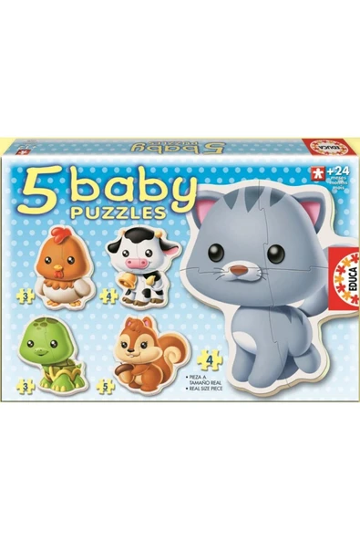 Educa Bebek Puzzle Baby Hayvanlar