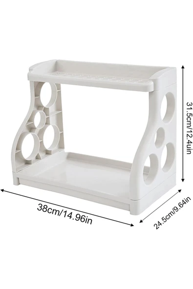 Tezgah Üstü Çok Amaçlı Elegance Organizer / Düzenleyici Beyaz - 2