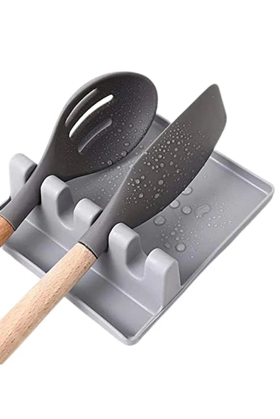 Pratik Çoklu Kepçe Kaşık Ve Kapak Tutma Aparatı Kaşıklık Kapak Tutucu - 2