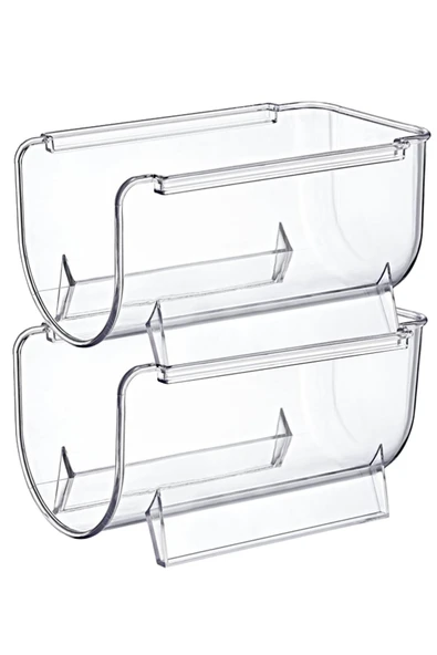 Kat Kat Istiflenebilir Clear Şişe Organizeri 2 Adet Şeffaf - 3