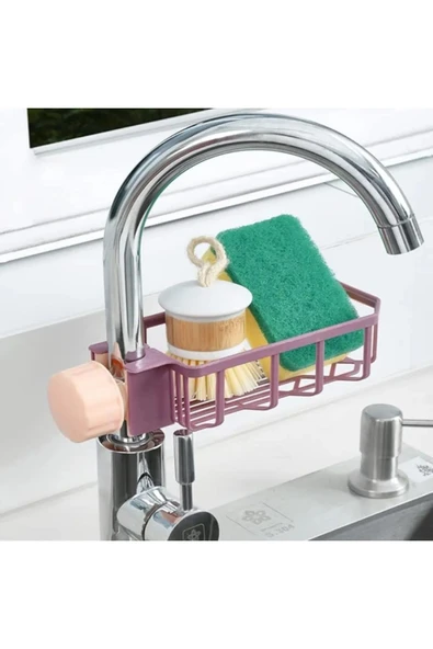 Bulaşık Süngeri Fırçası Mutfak Batarya Yanı Organizer Düzenleyici Aparatı - 2 ADET - 6