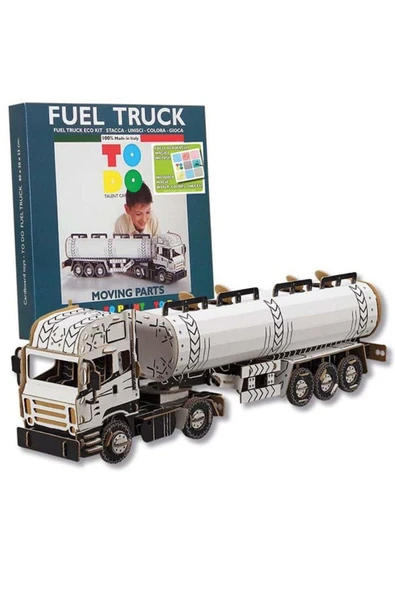 Fuel Truck 3D Boyanabilir Maket Fl6024
