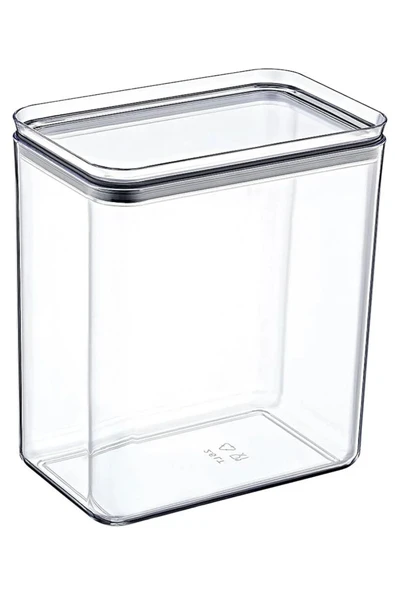 Dekoratif Dikdörtgen 2,6 Lt Vakum Kapaklı Deterjan Saklama Kutusu - 2