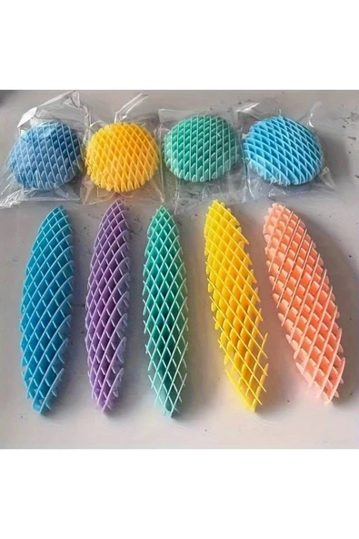 Fidget Solucan - Stres Azaltıcı Oyuncak - 1 Adet - 5