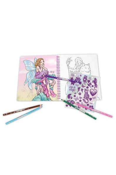 Payetlerle Boyama Kitabı Faıry Love - 4