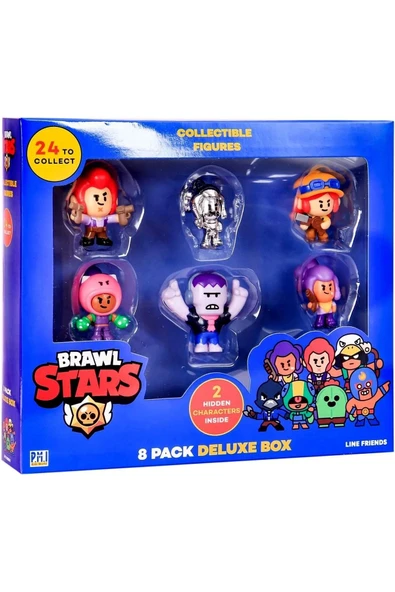 Brawl Stars Figures 8 Paket Deluxe Paket - Kız Gümüş Karakter ürün görseli 1