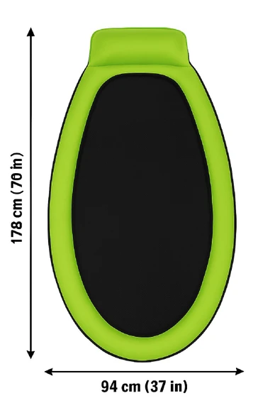 AquaRelax Fileli Havuz Yatağı -Yaz Keyfi Fileli Deniz/Havuz Yatağı 178x94 cm Yeşil - 6