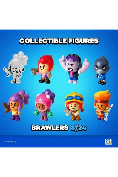 Brawl Star 8 Li Figür Seti - Model 3 - (AMBER CROW) - 5