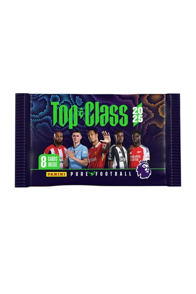 Premier League Top Class 2025 Trading Cards 1 Paket (8 Kart) Set - 6
