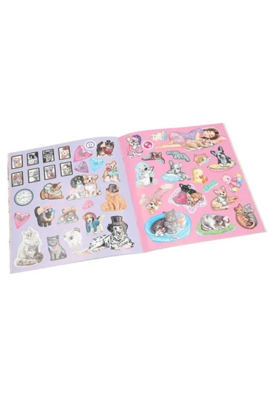 Kedi ve Köpek Çıkartma Kitabı - 3