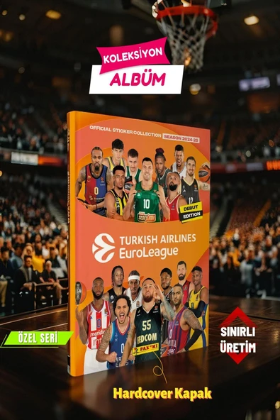 Turkish Airlines Euroleague Özel Koleksiyon Albümü + 36 Paket (180 Adet) Sticker - 2