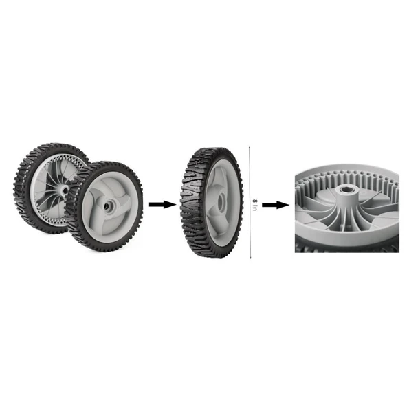 McCulloch/Husqvarna/Partner Çim Biçme Şanzımanlı Ön Teker Takımı - Resim 2