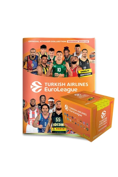 2024-25 Turkish Airlines EuroLeague Panini Official Sticker Collection - Promo Pack Panini