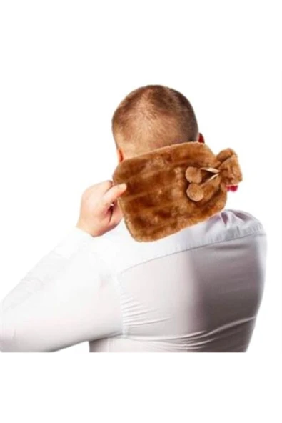 Buffer® 2 Litre Ponponlu Peluş Sıcak Su Torbası 1.sınıf Kauçuk Malzeme - 5