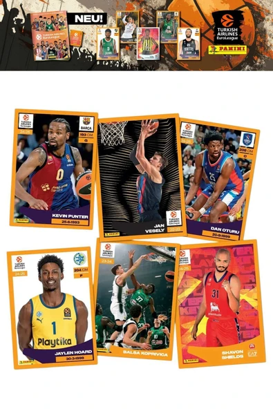 Panini 2024-25 Turkish Airlines Euroleague Sticker 10 Paket  (50 Adet Sticker) - 5