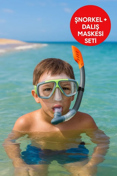 Havuz-Deniz Maske Ve Şnorkel Set +8 Yaş