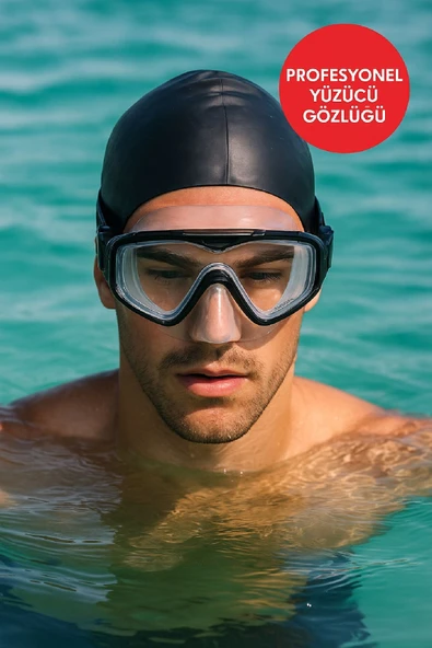 Silikon Profesyonel Yüzücü Gözlük