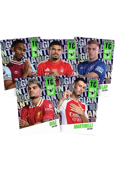 Premier League Top Class 2025 Trading Cards 1 Paket (8 Kart) Set - 8