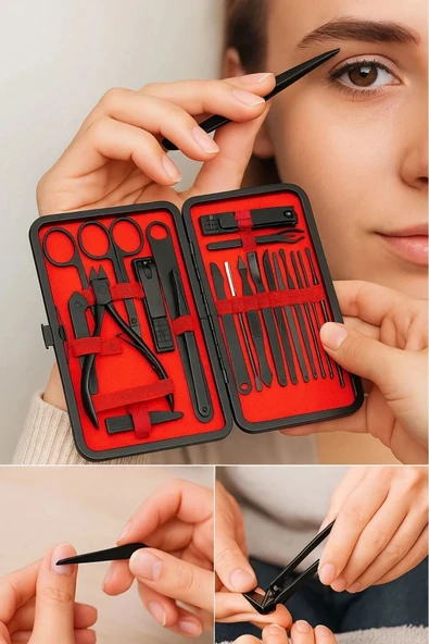 Profesyonel Tırnak Bakım Çantası | 24'lü Set