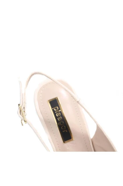 Pisagor Ps-32650 8,5 Cm Topuklu Kadın Arkası Açık Stiletto Ayakkabı - 16