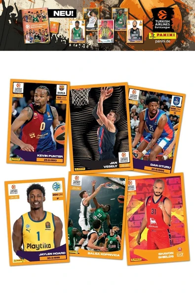 2024-25 Turkish Airlines Euroleague Çıkartma Albümü 10 Adet Sticker Hediyeli - 7