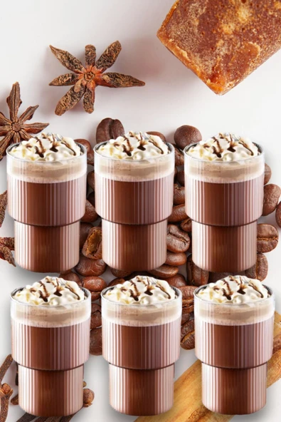 9'lu Origami Cam Model Borosilikat Soğuk Kahve Kokteyl Meşrubat Bardak 300 Ml-9 Cam Pipet Hediye - 5