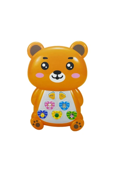 Neşeli Ayıcık Telefon Müzik Ses Hayvanlar ve Işıklar Farklı Oyun Modları - 2