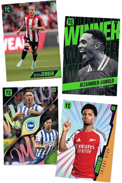 Premier League Top Class 2025 Trading Cards 1 Paket (8 Kart) Set - 5