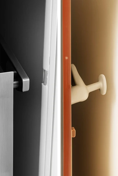 Çarpışma Önleyici Silikon Duvar Koruyucu Kapı Stoperi GRİ - 3