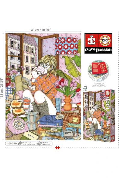 Educa 1000Parça Kendime Ayırdığım Zaman Puzzle - 19557 - Time For Myself Ana Jaren - 3