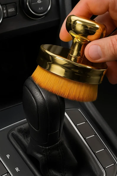 Araba Fırça Araba İç Temizleme Fırçası Kavisli Tasarım Yumuşak Kıl Fırça Kutulu Geniş Model - 2