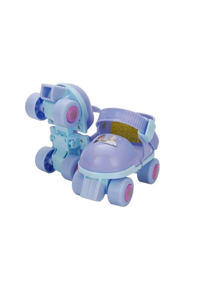 Frozen Çantalı Dizlik ve Dirseklikli 4 Teker Paten Seti - Mor - (22 - 29 Numara için Ayarlanabilir) - 2