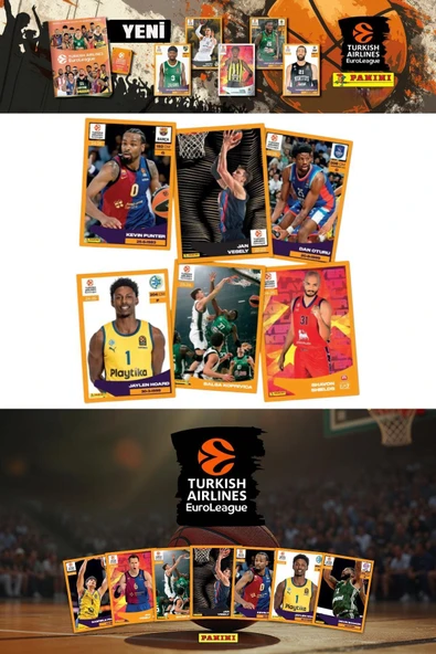 Turkish Airlines Euroleague Çıkartma Albümü + 108 Paket (540 Adet) Sticker - 3