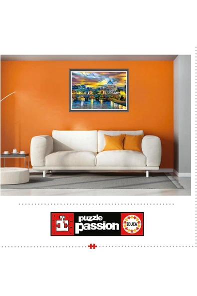 Educa 1500 Parça Aziz Petrus Bazilikası ve Sant'Angelo Köprüsü - 19617 - 4