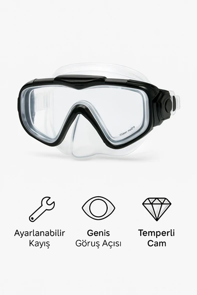 Silikon Profesyonel Yüzücü Gözlük - 5